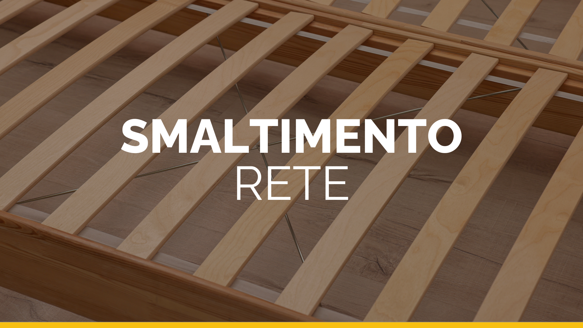Smaltimento rete Veradea Materasso